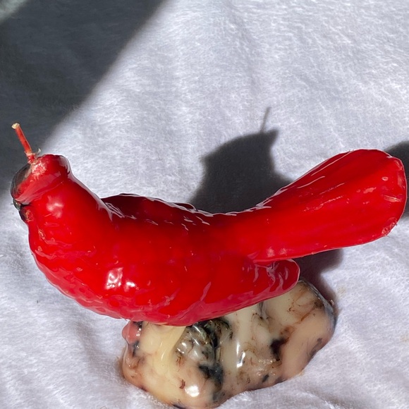 Vintage Red Cardinal Bird Candle - Picture 3 of 12